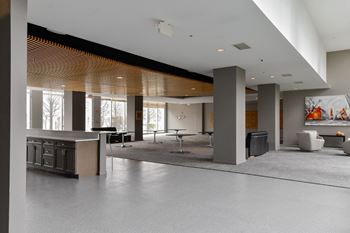 Club room with event kitchen
